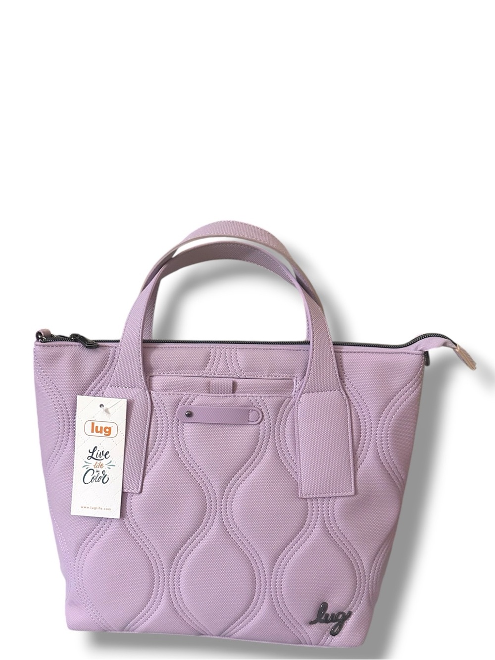 lug Alto Matte Luxe Sugar Plum Quilted Convertible Tote Crossbody NWT $119 MSRP - Picture 13 of 16